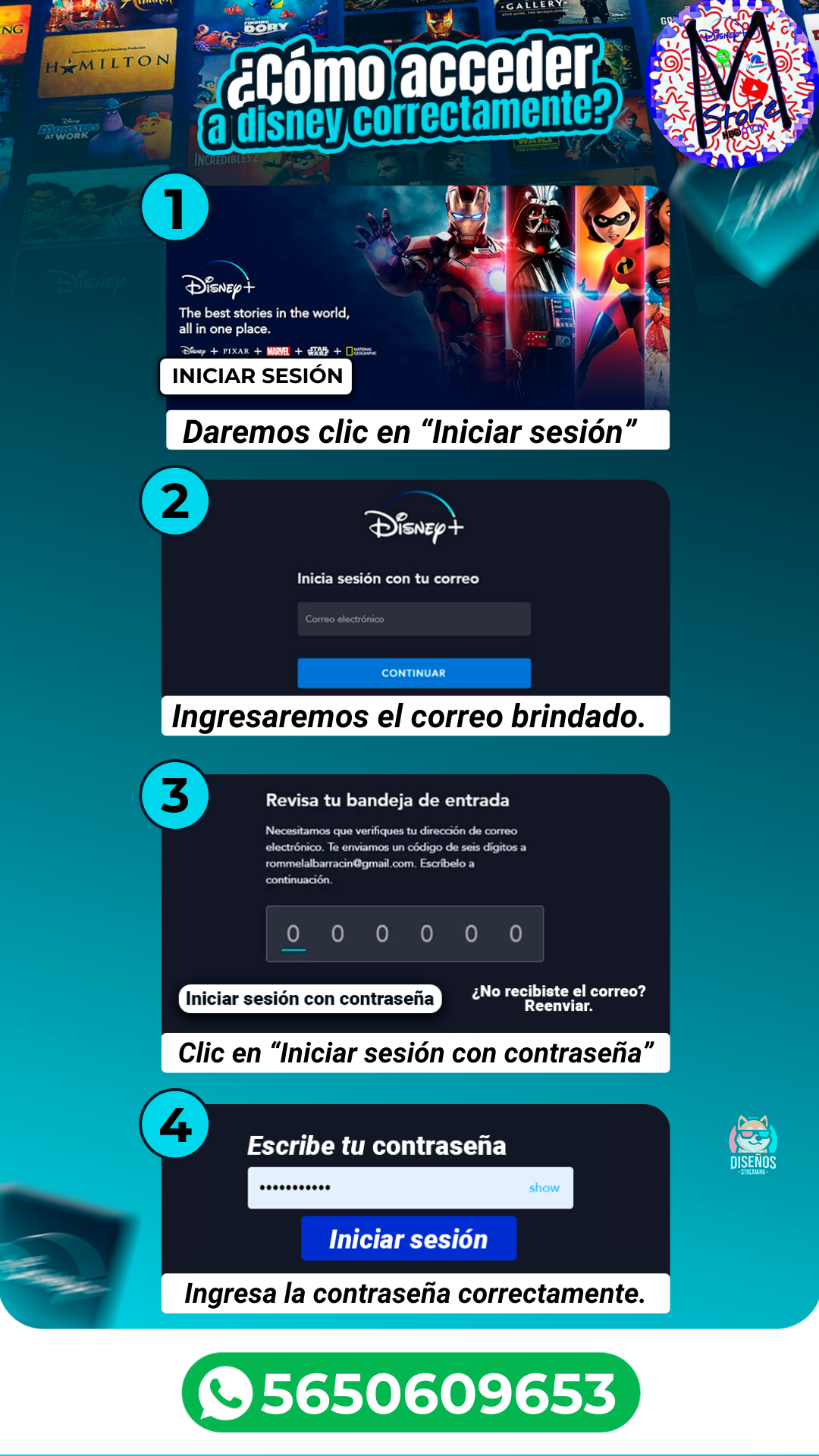 Disney+ con contraseña