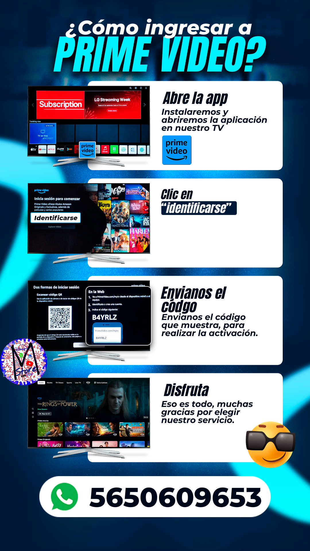 Prime Video por código TV