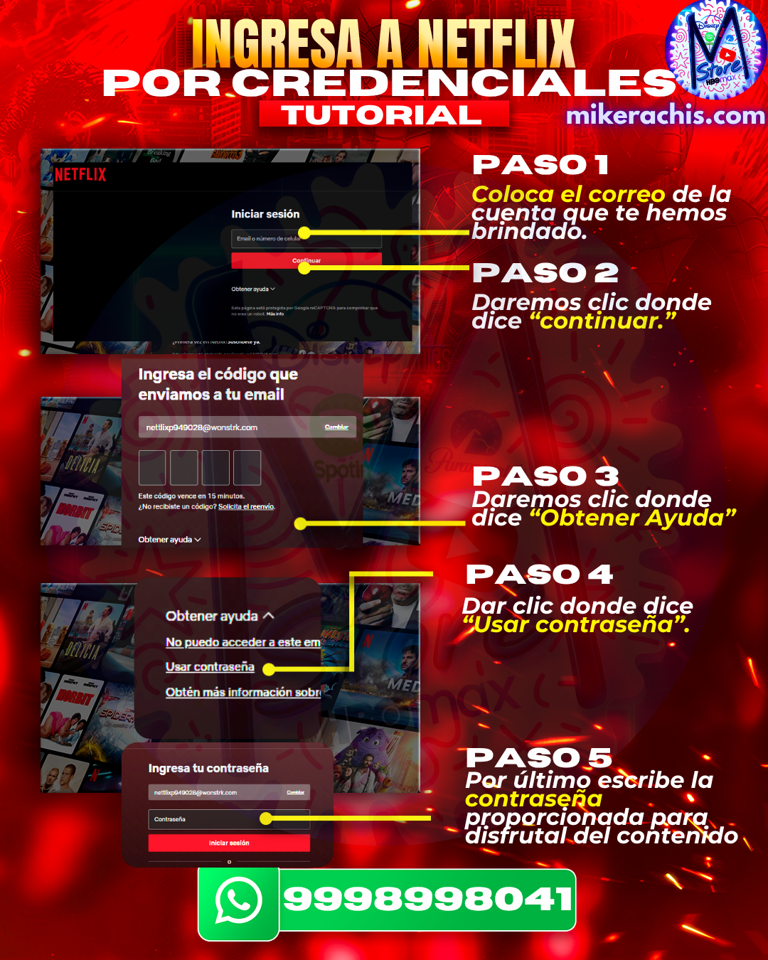 Netflix con contraseña nuevo login