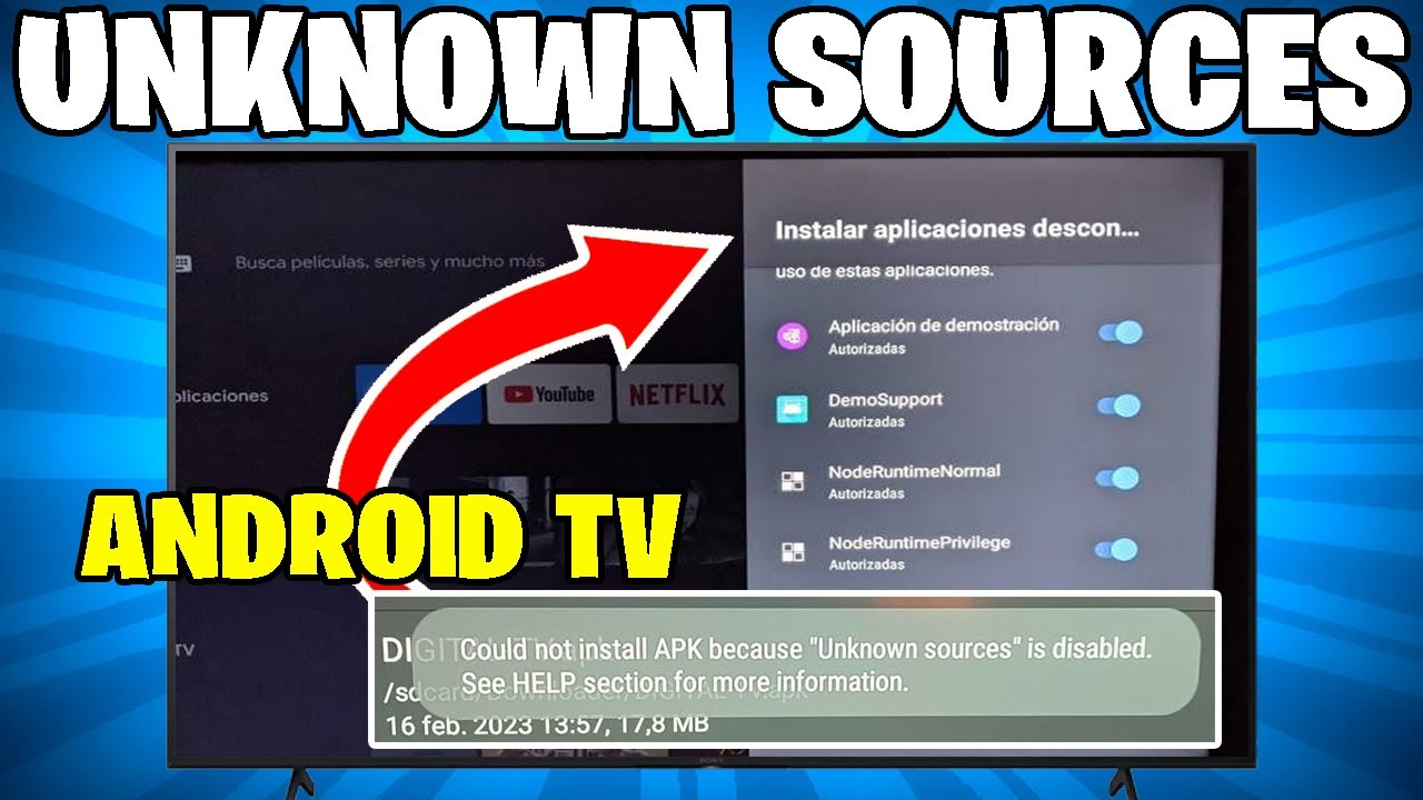 Activar permisos de fuentes desconocidas para Downloader