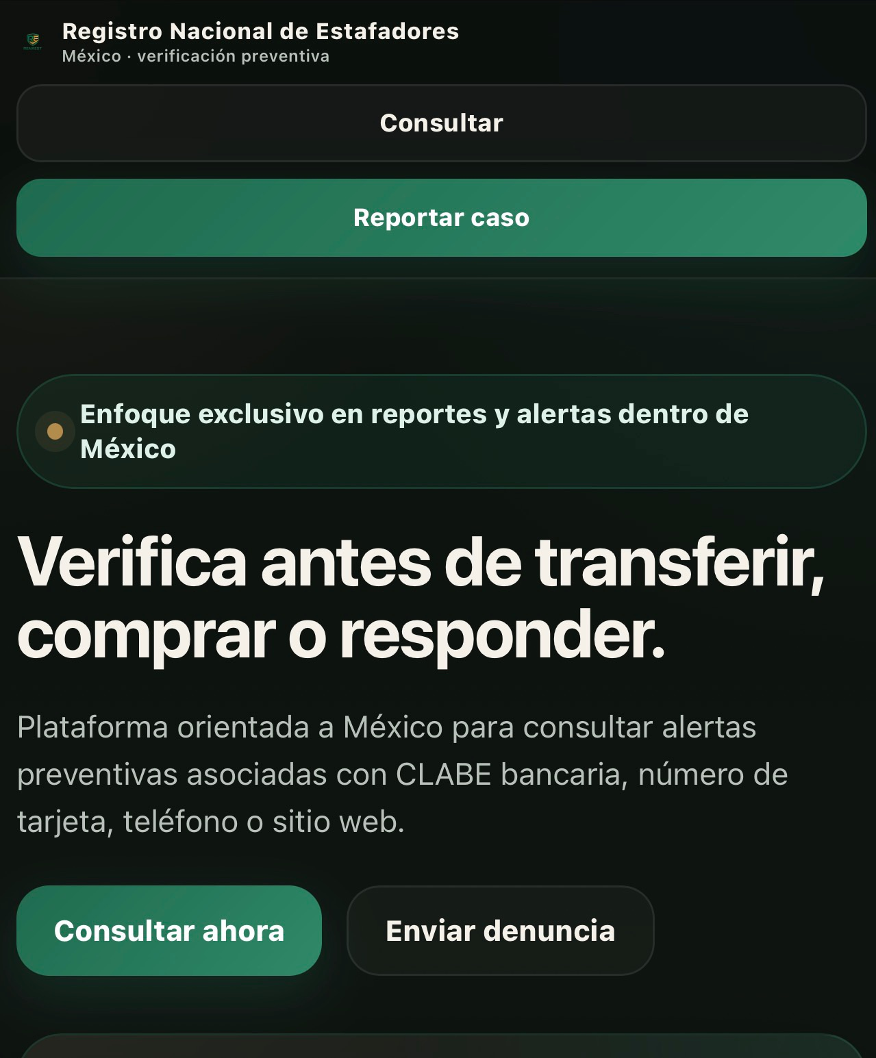 Registro Nacional de Estafadores